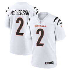 Evan McPherson Cincinnati Bengals Game Player Jersey - White Jerseys