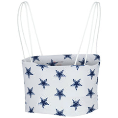 Dallas Cowboys Women's Countess Allover Print Sleeveless Cami Tank Top - White Tops