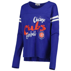 Chicago Cubs Touch Women's Free Agent Long Sleeve T-Shirt - Royal T-shirts