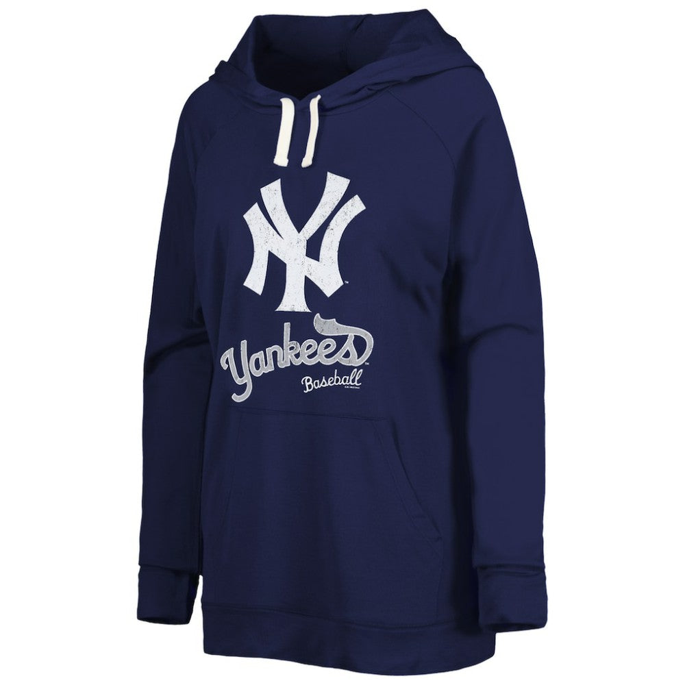 New York Yankees Touch Women's Pre-Game Raglan Pullover Hoodie - Navy Hoodies