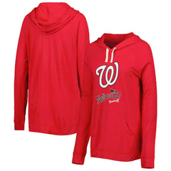 Washington Nationals Touch Women's Pre-Game Raglan Pullover Hoodie - Red Hoodies