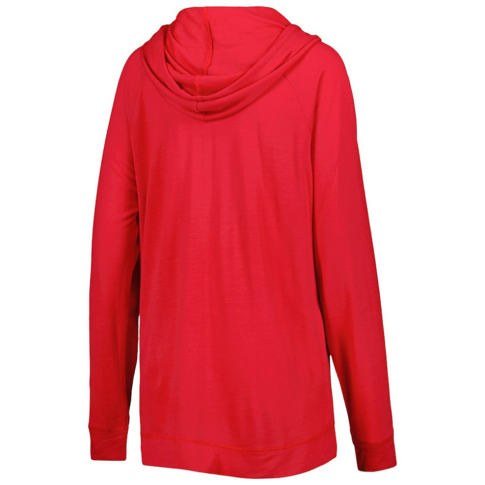 Washington Nationals Touch Women's Pre-Game Raglan Pullover Hoodie - Red Hoodies