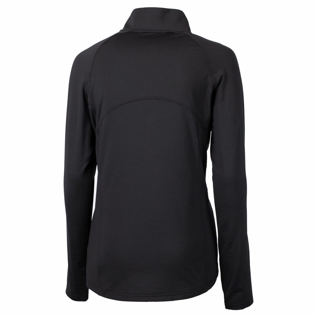 Tampa Bay Buccaneers Cutter & Buck Women's Throwback Logo Adapt Eco Knit Stretch Recycled Half-Zip Pullover Top - Black Pullover