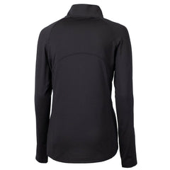 Atlanta Falcons Cutter & Buck Women's Throwback Logo Adapt Eco Knit Stretch Recycled Half-Zip Pullover Top - Black Pullover