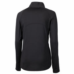 Detroit Lions Cutter & Buck Women's Throwback Logo Adapt Eco Knit Stretch Recycled Half-Zip Pullover Top - Black Pullover