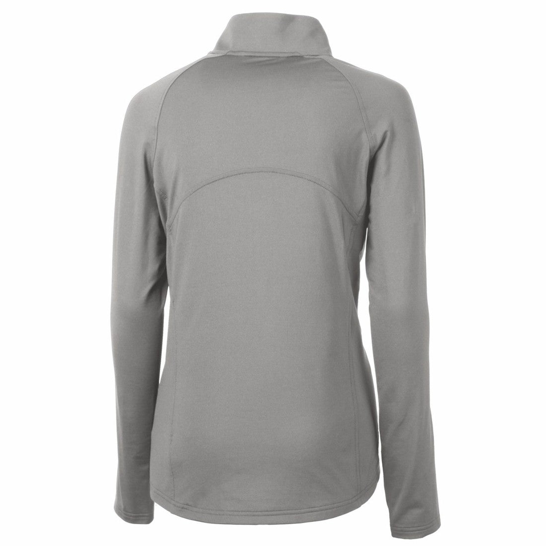 Detroit Lions Cutter & Buck Women's Throwback Logo Adapt Eco Knit Stretch Recycled Half-Zip Pullover Top - Gray Pullover