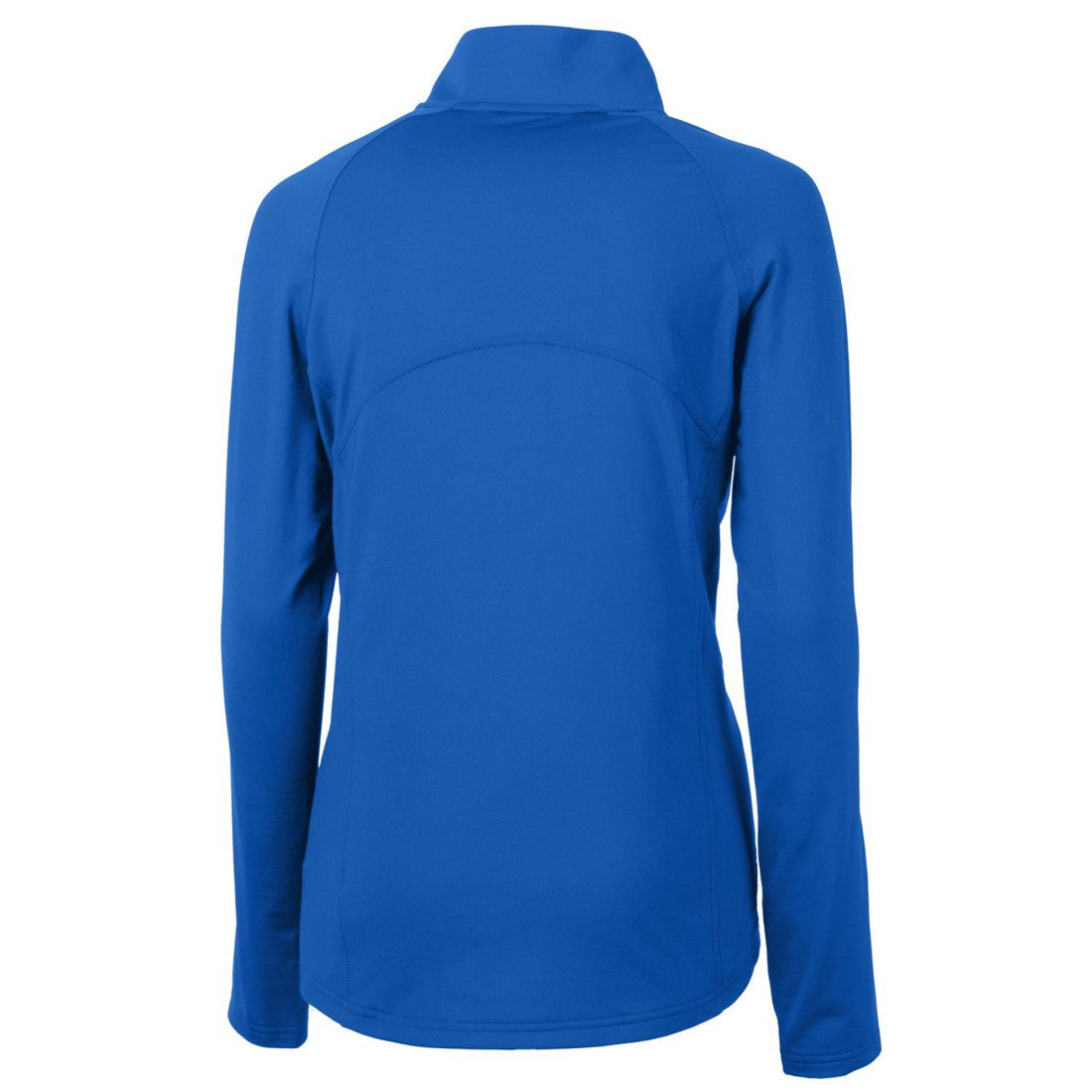 Denver Broncos Cutter & Buck Women's Throwback Logo Adapt Eco Knit Stretch Recycled Half-Zip Pullover Top - Royal Pullover