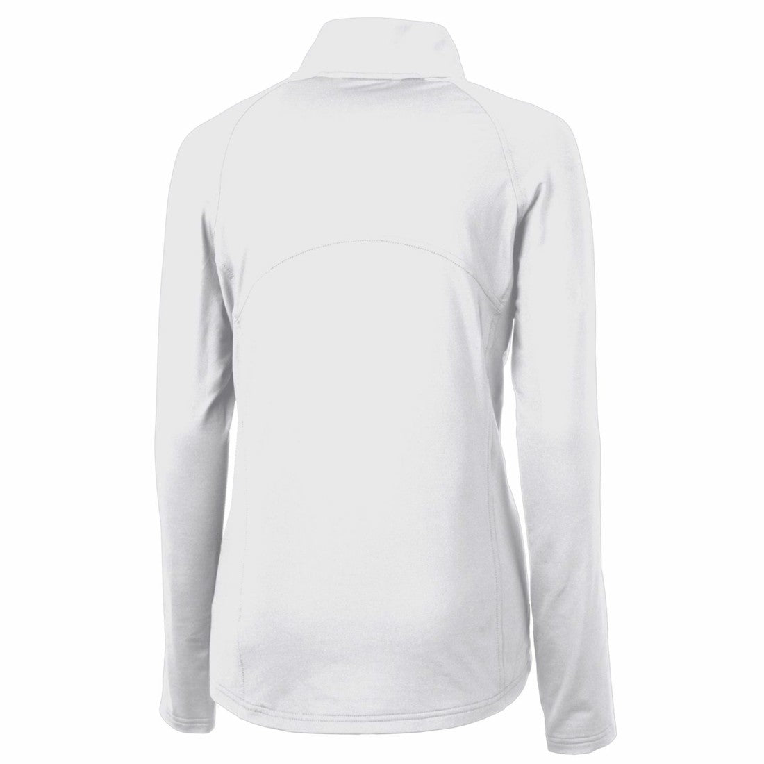 Denver Broncos Cutter & Buck Women's Throwback Logo Adapt Eco Knit Stretch Recycled Half-Zip Pullover Top - White Pullover