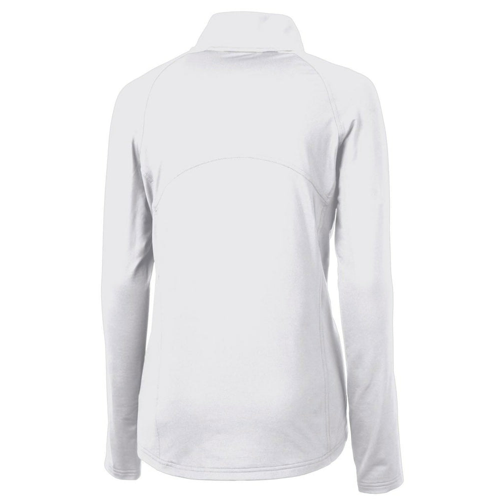 Buffalo Bills Cutter & Buck Women's Throwback Logo Adapt Eco Knit Stretch Recycled Half-Zip Pullover Top - White Pullover