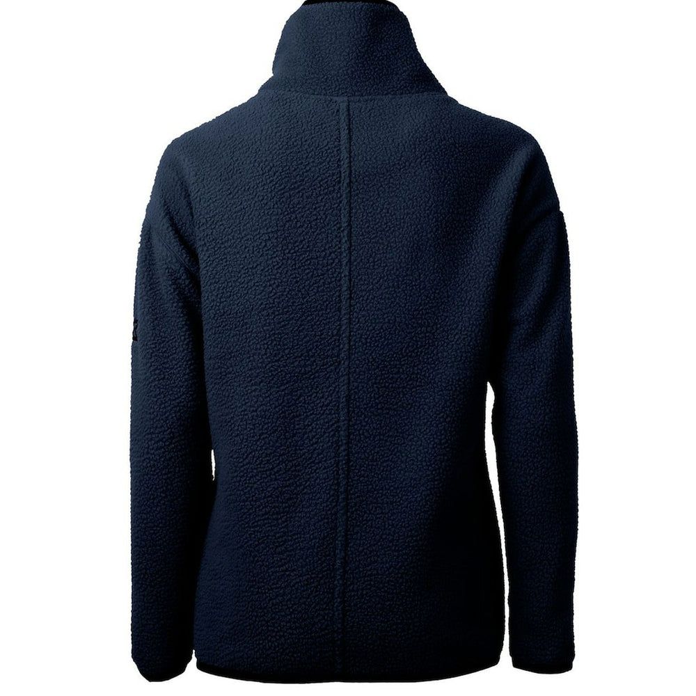 Chicago Bears Cutter & Buck Women's Throwback Logo Cascade Eco Sherpa Fleece Half-Zip Pullover Jacket - Navy Pullover
