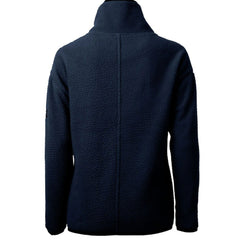 New York Giants Cutter & Buck Women's Throwback Logo Cascade Eco Sherpa Fleece Half-Zip Pullover Jacket - Navy Pullover