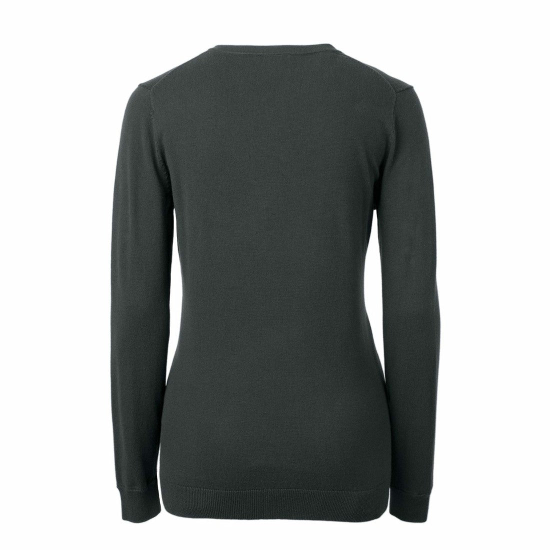 Detroit Lions Cutter & Buck Women's Throwback Logo Lakemont Tri-Blend V-Neck Sweater - Heather Charcoal