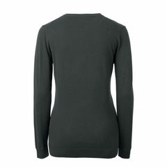 Detroit Lions Cutter & Buck Women's Throwback Logo Lakemont Tri-Blend V-Neck Sweater - Heather Charcoal