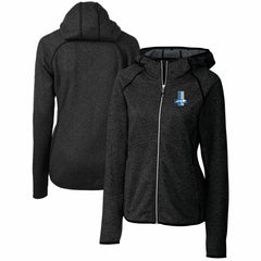 Detroit Lions Cutter & Buck Women's Throwback Logo Mainsail Full-Zip Jacket - Heather Charcoal Jackets