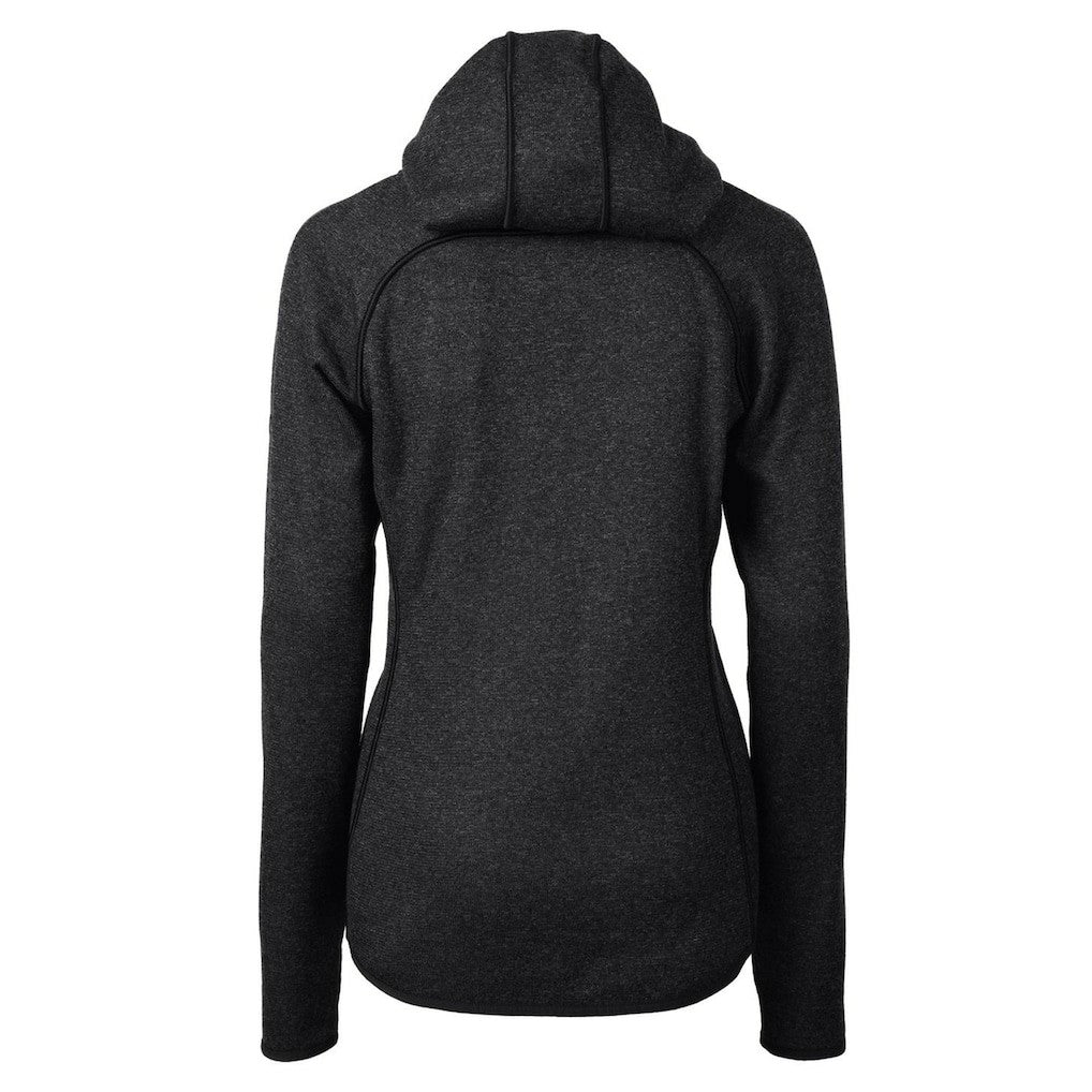 Denver Broncos Cutter & Buck Women's Throwback Logo Mainsail Full-Zip Jacket - Heather Charcoal Jackets