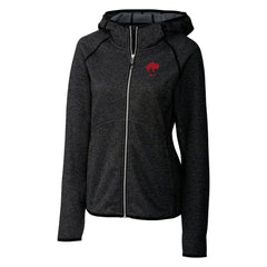 Buffalo Bills Cutter & Buck Women's Throwback Logo Mainsail Full-Zip Jacket - Heather Charcoal Jackets