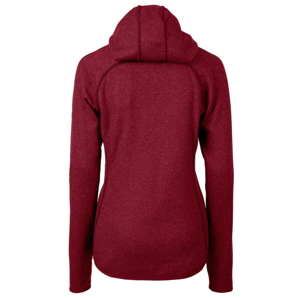 San Francisco 49ers Cutter & Buck Women's Throwback Logo Mainsail Full-Zip Jacket - Scarlet Jackets