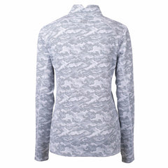 Detroit Lions Cutter & Buck Women's Throwback Logo Traverse Camo Quarter-Zip Pullover Top - Charcoal Pullover