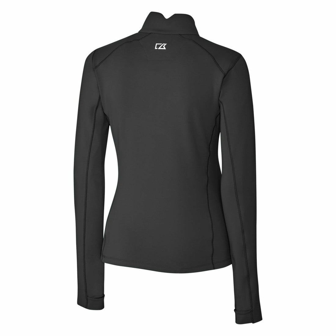 Detroit Lions Cutter & Buck Women's Throwback Logo Traverse Stretch Quarter-Zip Pullover Top - Black Pullover