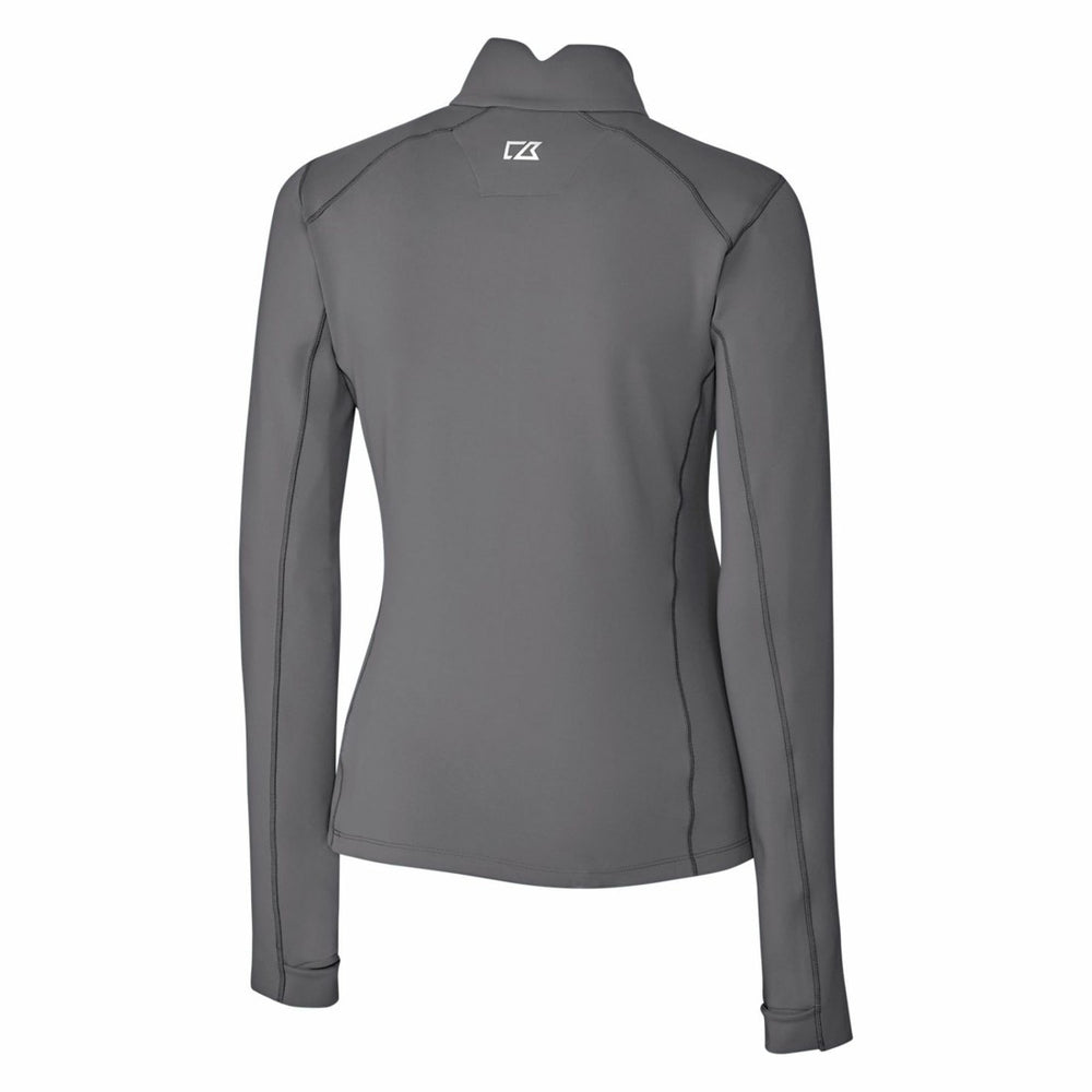 Detroit Lions Cutter & Buck Women's Throwback Logo Traverse Stretch Quarter-Zip Pullover Top - Steel Pullover