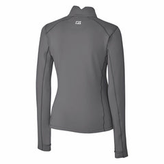 Detroit Lions Cutter & Buck Women's Throwback Logo Traverse Stretch Quarter-Zip Pullover Top - Steel Pullover