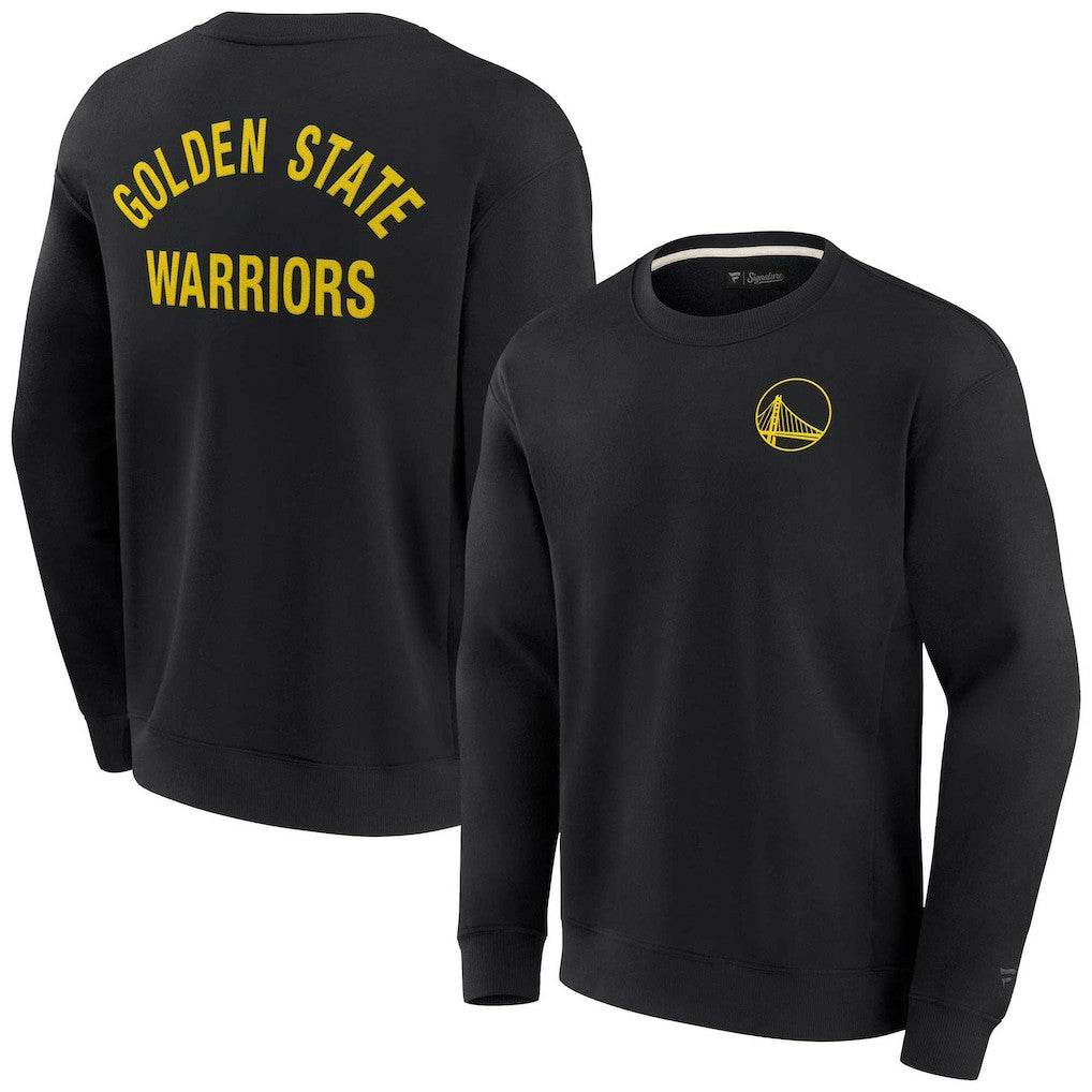 Golden State Warriors Unisex Elements Super Soft Fleece Pullover Sweatshirt Black - Fanatics