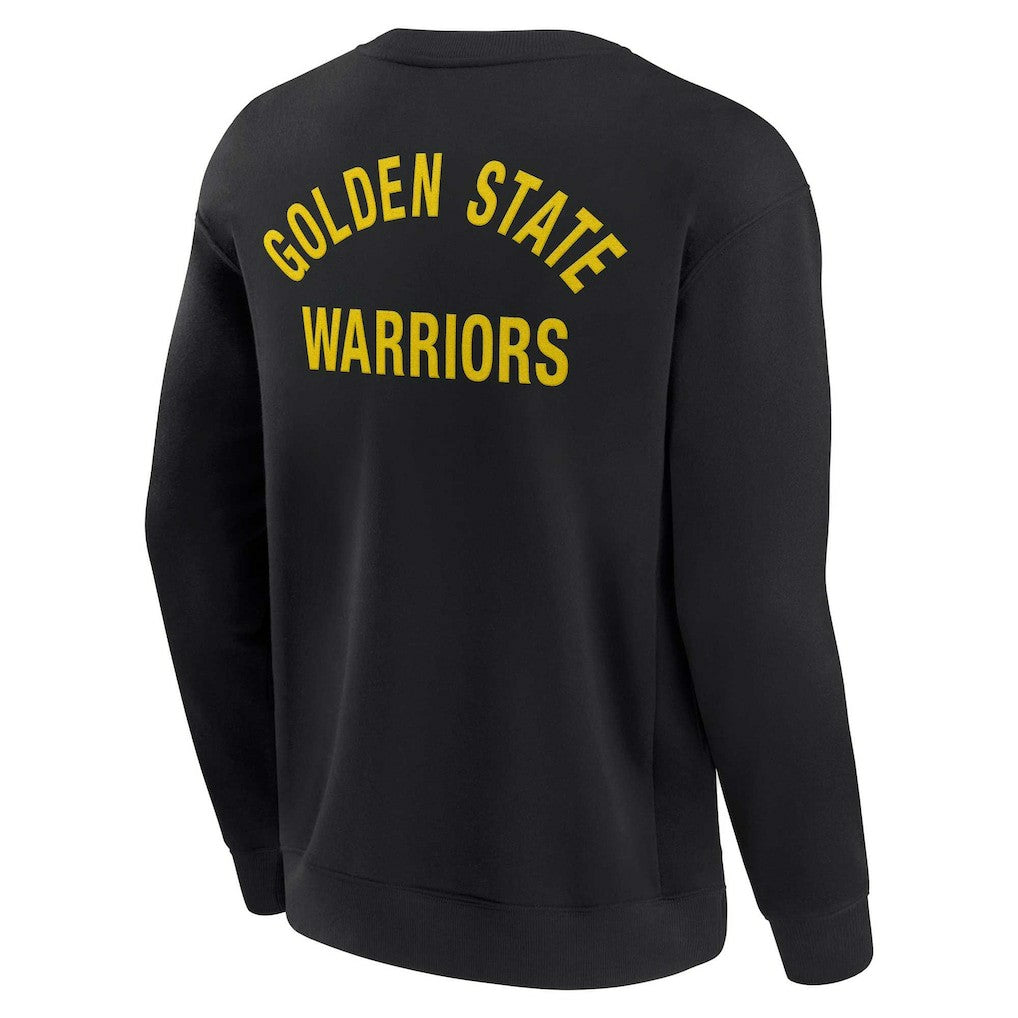 Golden State Warriors Unisex Elements Super Soft Fleece Pullover Sweatshirt Black - Fanatics