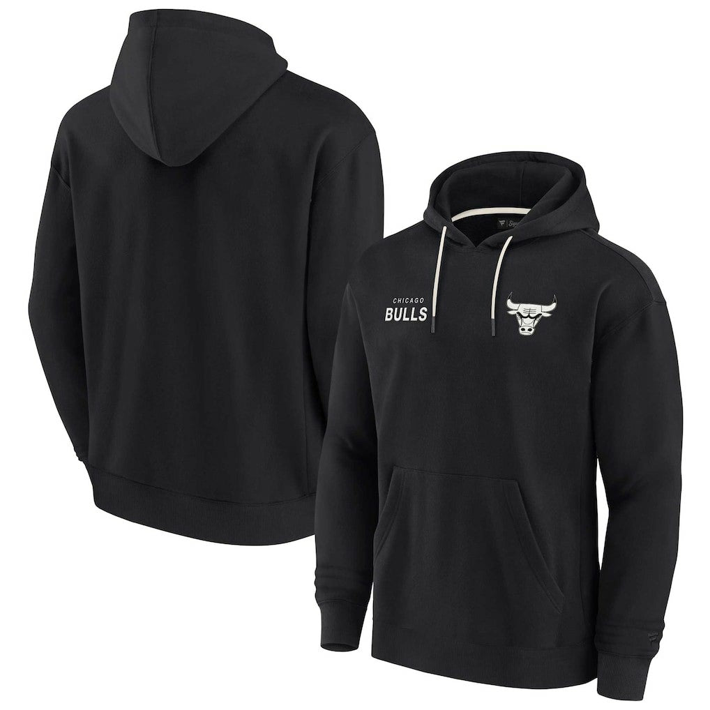Chicago Bulls Unisex Elements Super Soft Fleece Pullover Hoodie Black - Fanatics