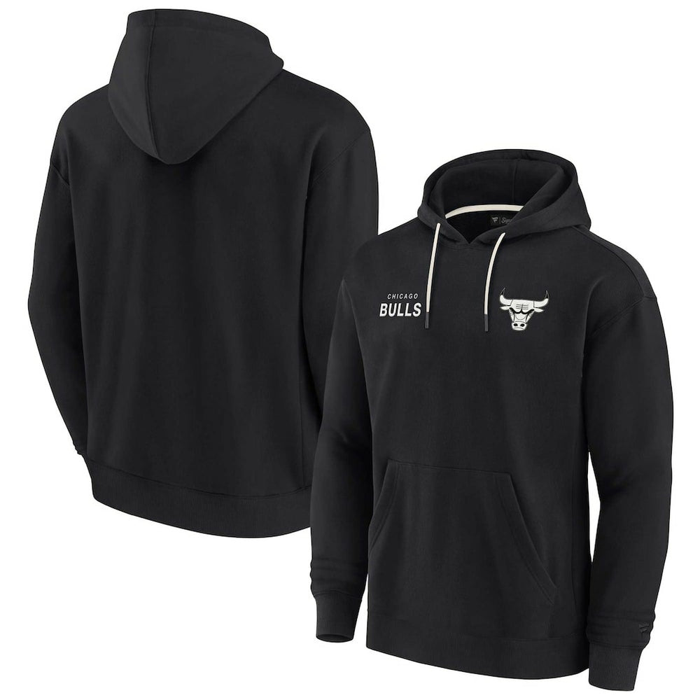 Chicago Bulls Unisex Elements Super Soft Fleece Pullover Hoodie Black - Fanatics