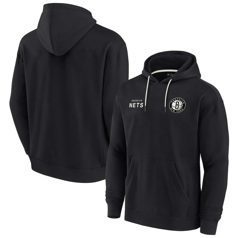 Brooklyn Nets Unisex Elements Super Soft Fleece Pullover Hoodie Black - Fanatics