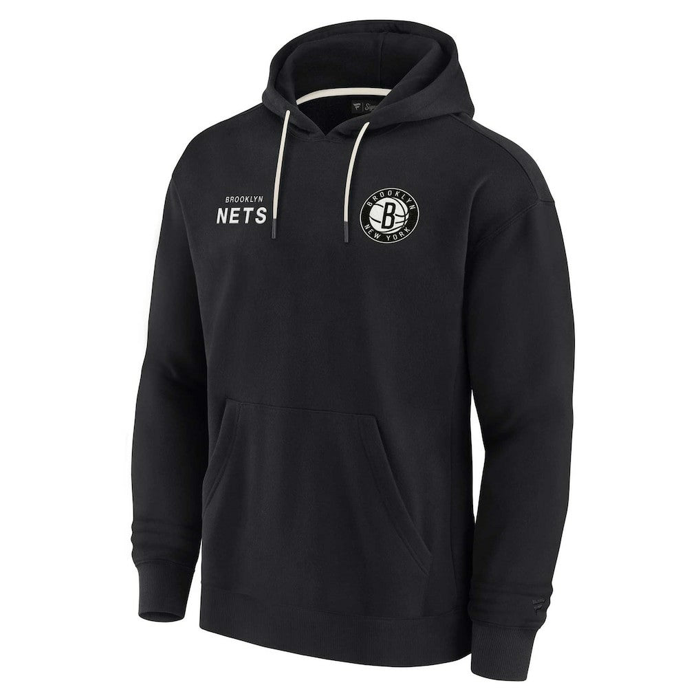 Brooklyn Nets Unisex Elements Super Soft Fleece Pullover Hoodie Black - Fanatics