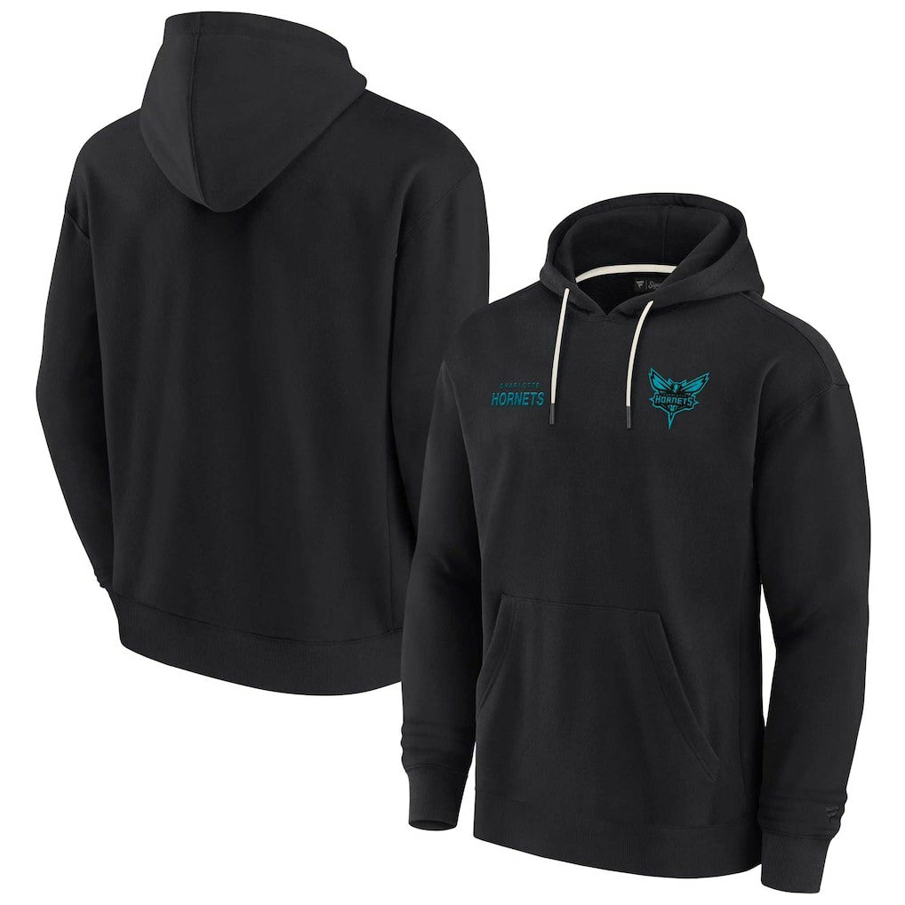 Charlotte Hornets Unisex Elements Super Soft Fleece Pullover Hoodie Black - Fanatics