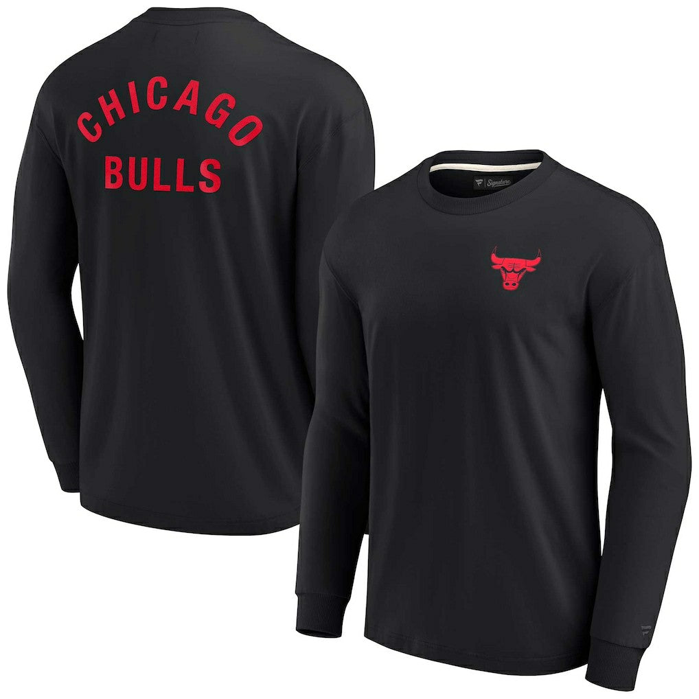 Chicago Bulls Unisex Elements Super Soft Long Sleeve T-Shirt Black - Fanatics