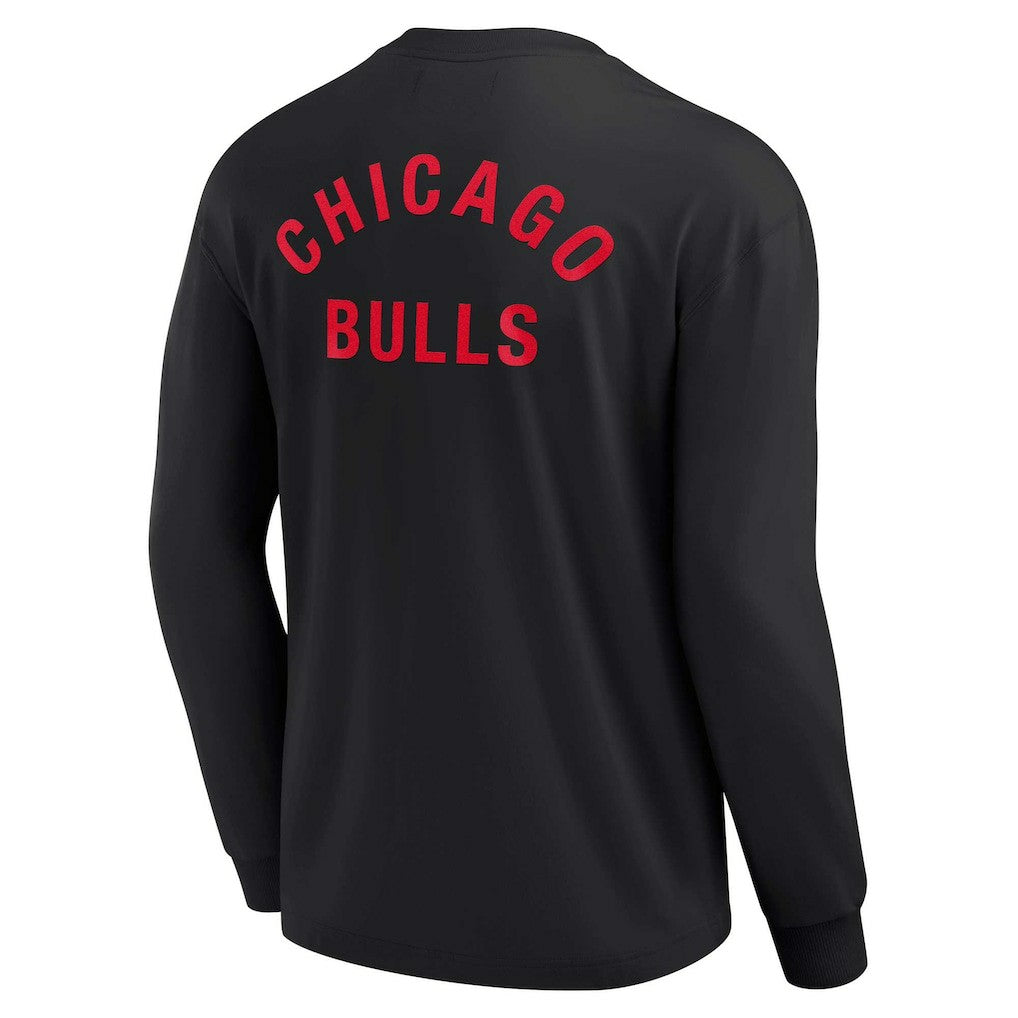 Chicago Bulls Unisex Elements Super Soft Long Sleeve T-Shirt Black - Fanatics