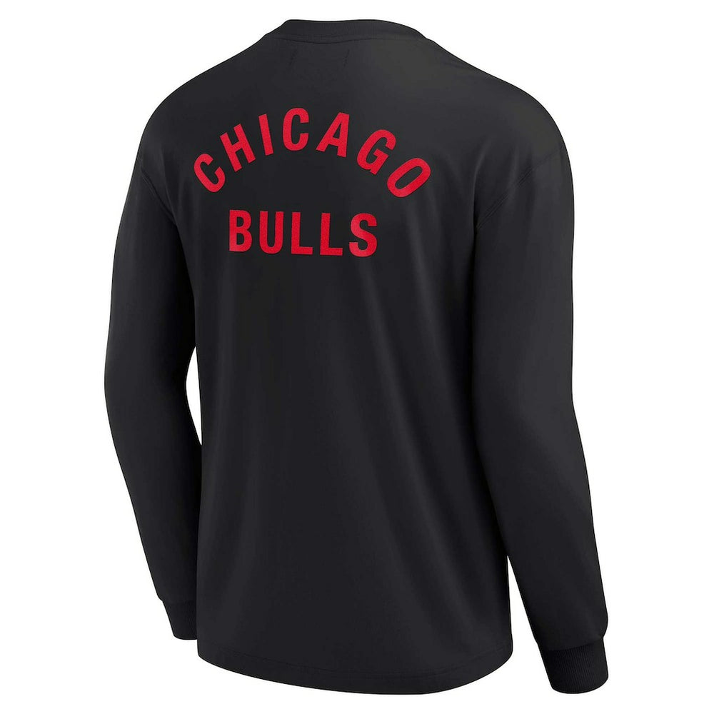 Chicago Bulls Unisex Elements Super Soft Long Sleeve T-Shirt Black - Fanatics