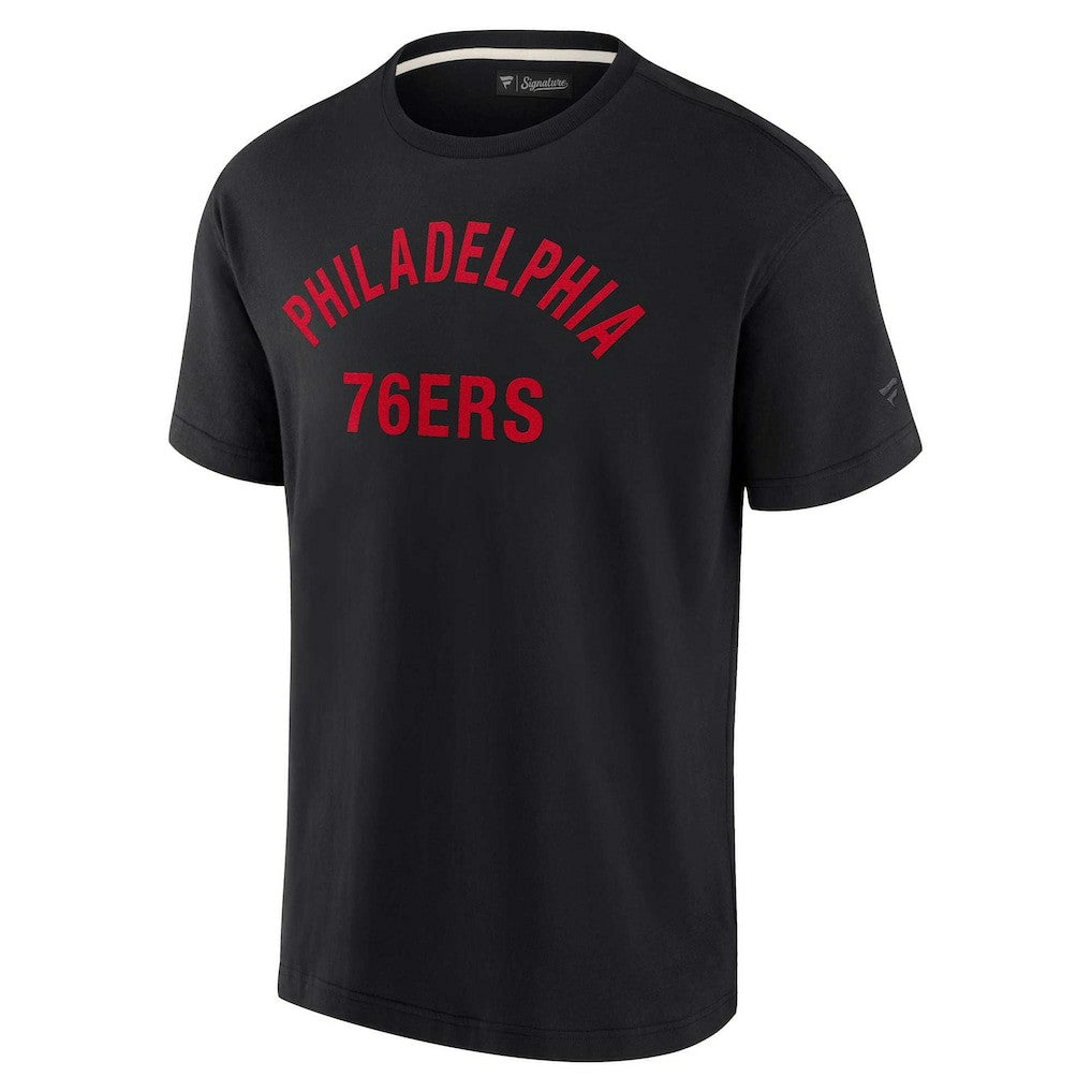Philadelphia 76ers Unisex Elements Super Soft Short Sleeve T-Shirt Black - Fanatics