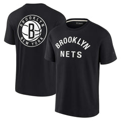 Brooklyn Nets Unisex Elements Super Soft Short Sleeve T-Shirt Black - Fanatics