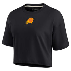 Phoenix Suns Women's Elements Super Soft Boxy Cropped T-Shirt Black - Fanatics