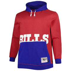 Buffalo Bills Big & Tall Big Face Pullover Hoodie - Red/Royal Hoodies