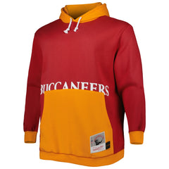Tampa Bay Buccaneers Big & Tall Big Face Pullover Hoodie - Red/Orange Hoodies