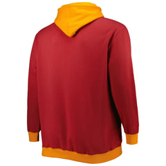 Tampa Bay Buccaneers Big & Tall Big Face Pullover Hoodie - Red/Orange Hoodies