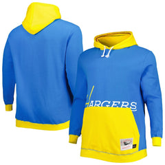 Los Angeles Chargers Big & Tall Big Face Pullover Hoodie - Powder Blue/Gold Hoodies