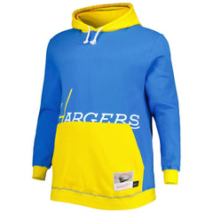 Los Angeles Chargers Big & Tall Big Face Pullover Hoodie - Powder Blue/Gold Hoodies