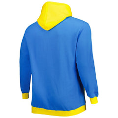Los Angeles Chargers Big & Tall Big Face Pullover Hoodie - Powder Blue/Gold Hoodies