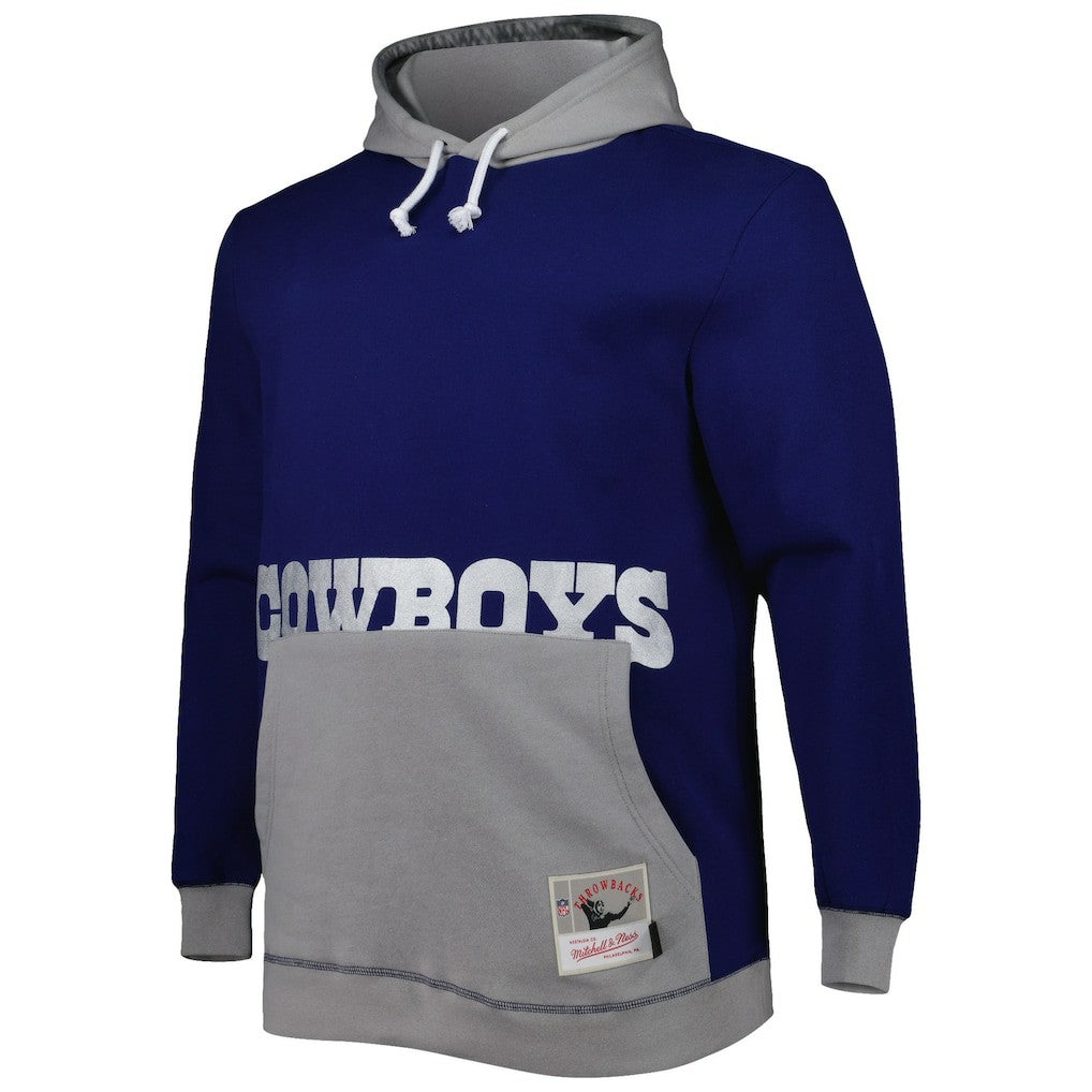 Dallas Cowboys Big & Tall Big Face Pullover Hoodie - Navy/Silver Hoodies
