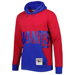 New York Giants Big & Tall Big Face Pullover Hoodie - Red/Royal Hoodies