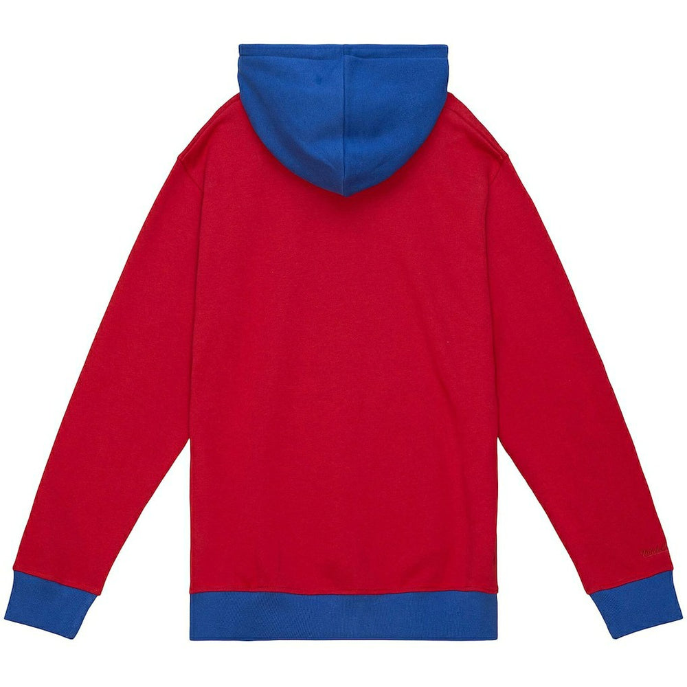 New England Patriots Big & Tall Big Face Pullover Hoodie - Red/Navy Hoodies