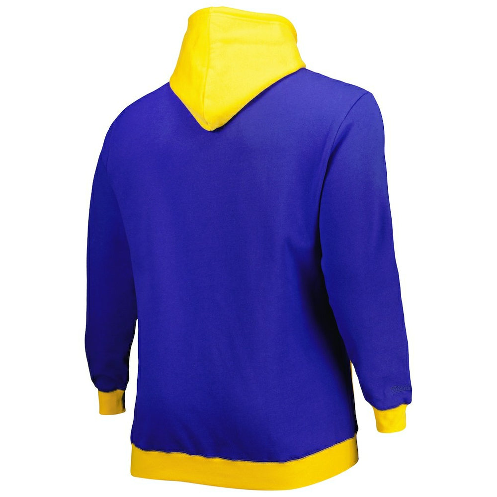 Los Angeles Rams Big & Tall Big Face Pullover Hoodie - Royal/Gold Hoodies
