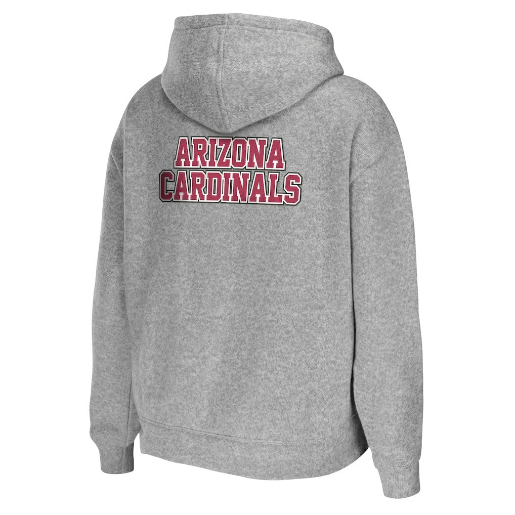 Arizona Cardinals WEAR by Erin Andrews Women's Team Full-Zip Hoodie - Heathered Gray Hoodies