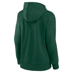 Milwaukee Bucks Women's Wordmark Alt Pullover Hoodie Hunter Green